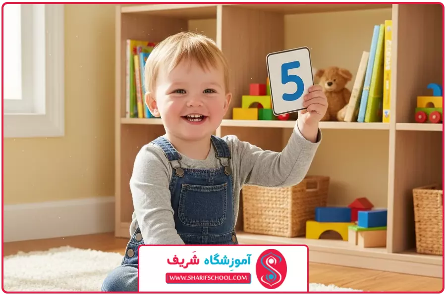 بازی با فلش کارت | آموزش اعداد به بچه ۳ ساله