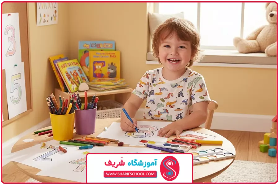 نقاشی | آموزش اعداد به بچه ۳ ساله