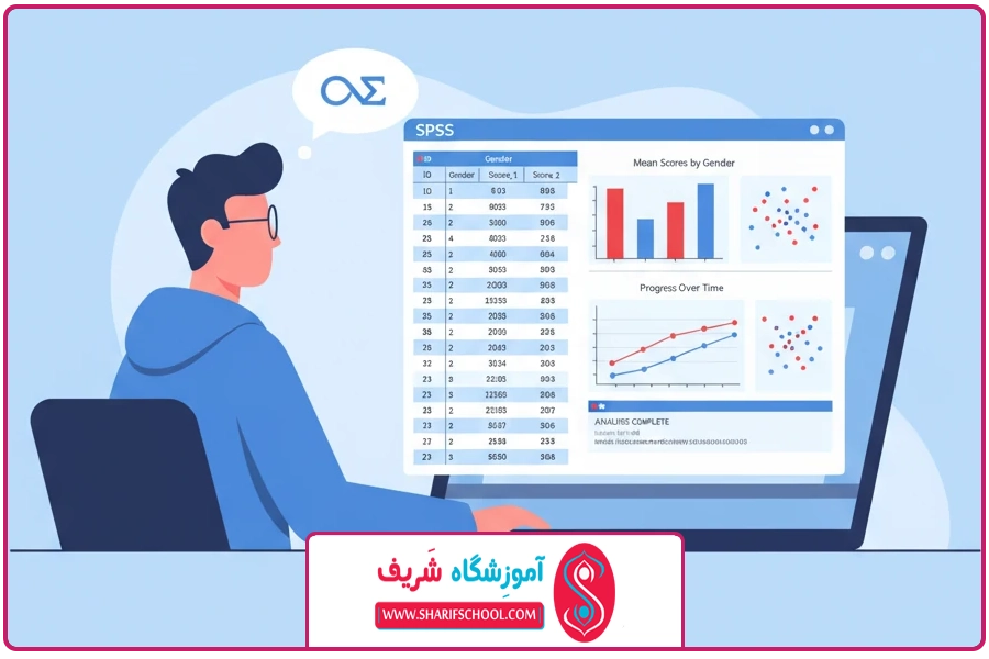 رسم نمودار | آموزش نرم افزار آمار SPSS