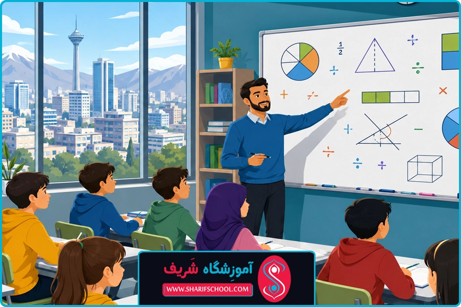 تفاوت تدرسی خصوصی و گروهی | آموزش ریاضی ششم دبستان غرب تهران