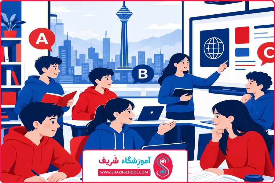 آموزشگاه شریف | آموزش زبان نهم غرب تهران